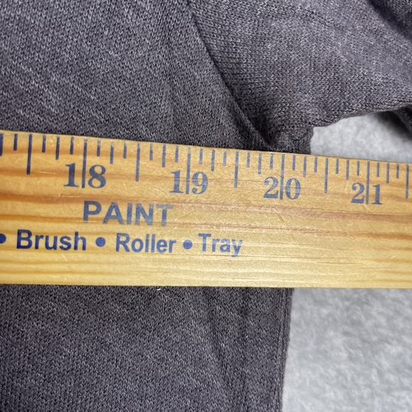 Lisa Bayne Soft Knit Sharkbite Tunic Top Gray Womens L Lagenlook Minimalist - Picture 5 of 7